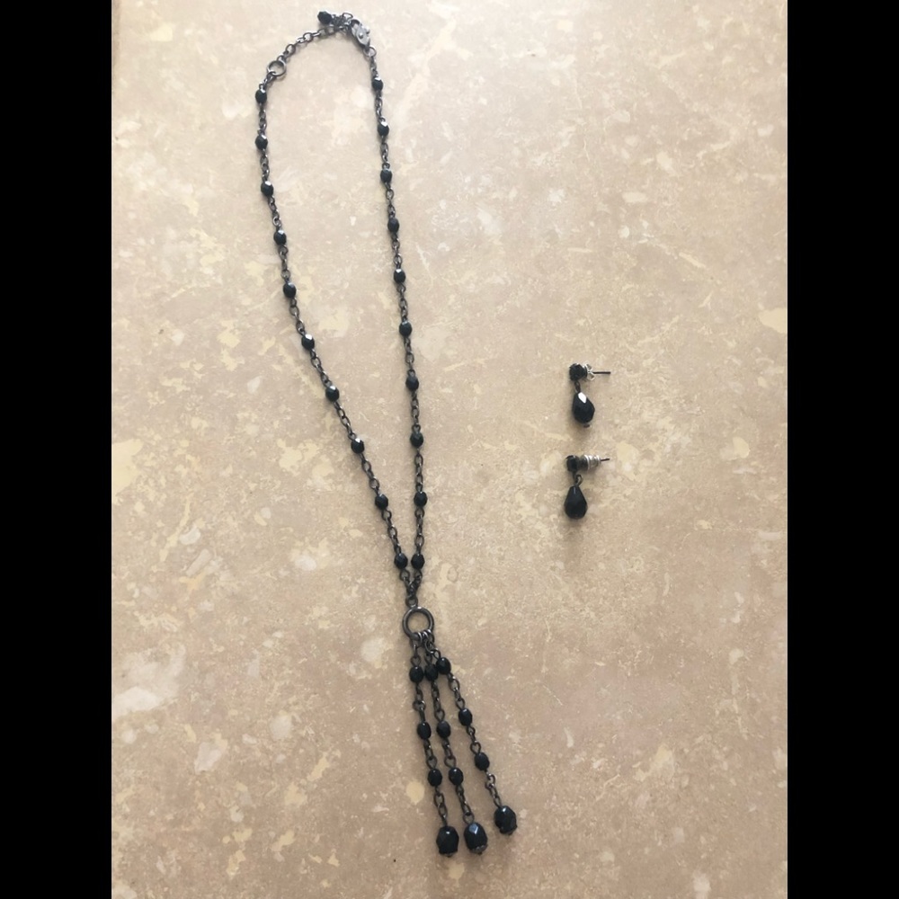 SALE! Vintage Art Deco Style Necklace and Earring Set